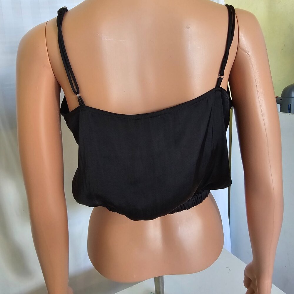 Cropped Satin Tank - Picture 2 of 4